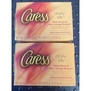 Caress daily silk white‎ peach and silky orange blossom 3.15oz Set Of W